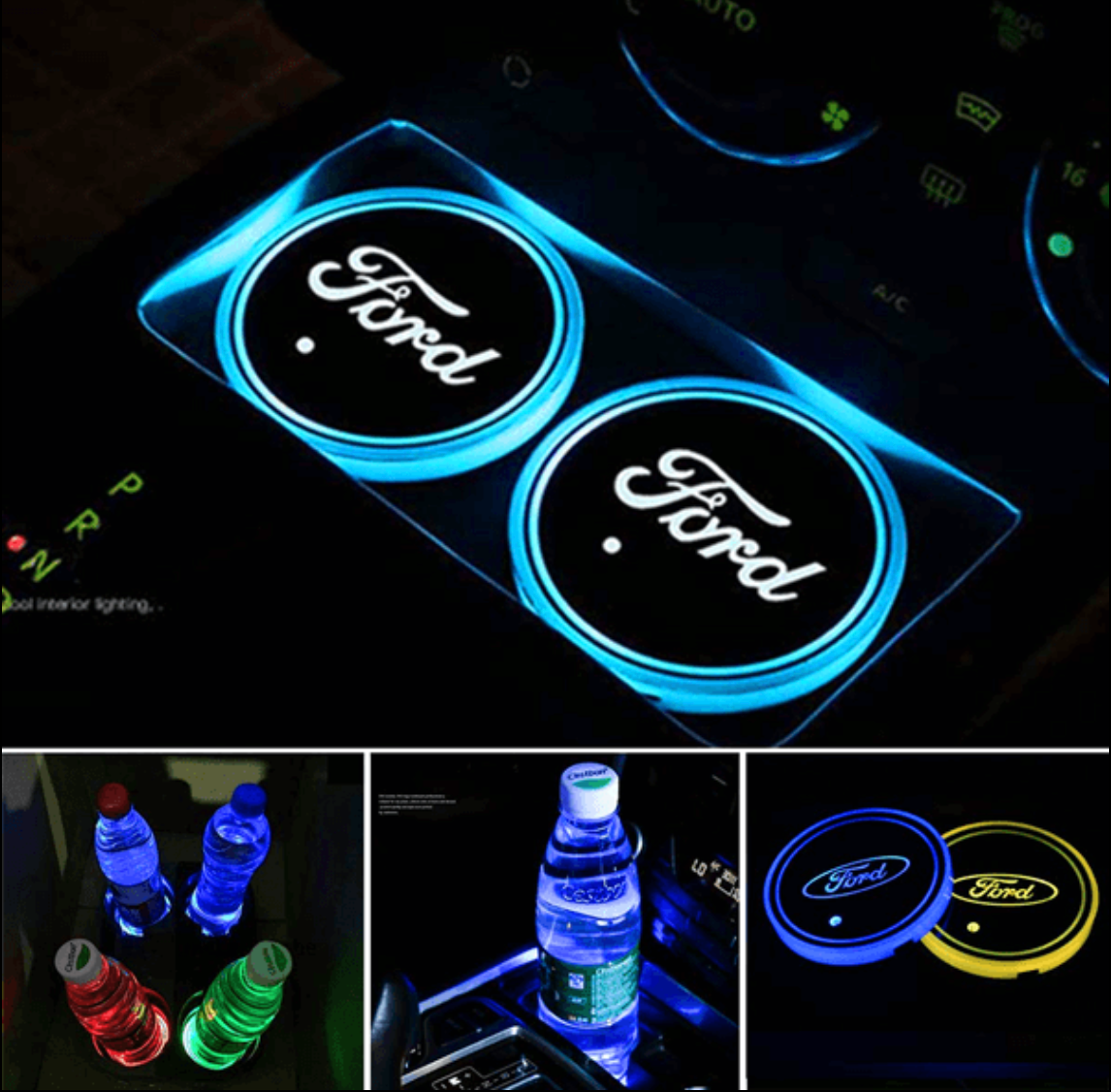 Customized Indoor LED Mood Discs Multi-Color (2 pcs)