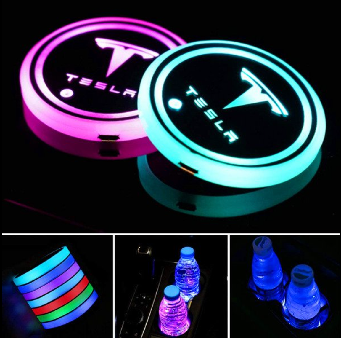 Customized Indoor LED Mood Discs Multi-Color (2 pcs)